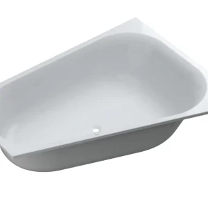Trapezwanne Acryl V3 180x140cm Ab-/Überlauf mittig rechts weiss VIGOUR Markenware