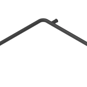 Abverkauf Duschhandl clivia V2 plus 764x764mm EPB links, Edelstahl schwarz matt, VIGOUR