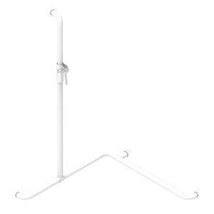 Duschhandl clivia V2 plus 764x764x1200mm links, EPB, Edelst. weiß matt, VIGOUR Heißes Angebot