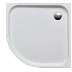 Viertelkreis-Duschwanne Acryl derby 90x6.0cm Abl seitl.in Ecke weiss VIGOUR Versand Am Gleichen Tag