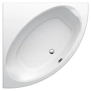 Direkt Vom Hersteller Eck-Badewanne Acryl one V1 140cm ohne Schürze ohne Untergestell weiss VIGOUR