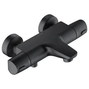 Bestpreis Aufputz-Bade-Thermostat derby V3 ohne Brausegarnitur schwarz matt VIGOUR