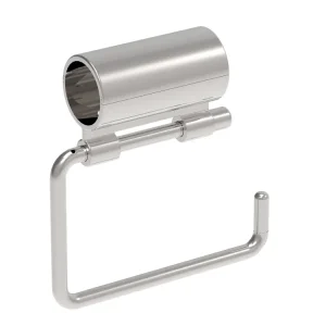 WC-Papierrollenhalter clivia V2 plus pol Edelstahl poliert, klemmbar,VIGOUR Neu Im Sortiment