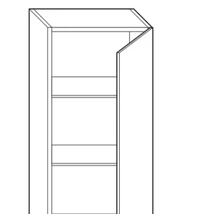 Zertifiziert Hängeschr.vogue HxTxB 800x340x300 Li.1Tür PG 3 Sonderlack HG VIGOUR