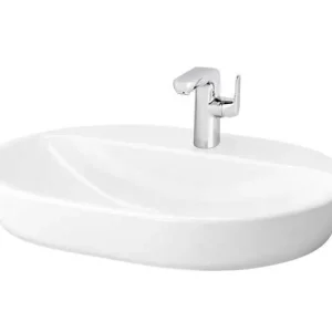 Aufsatzwaschtisch sanibel oval 595x455mm Markenware