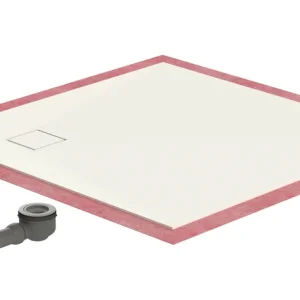Duschelement V4 Min.obfl.Grau hell 90x90x4,5cm Abl.230/230 VIGOUR Ausverkauf