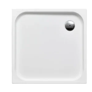 Beliebt Duschwanne Acryl derby 100x100x6cm Ablauf seitl.in Ecke weiss VIGOUR