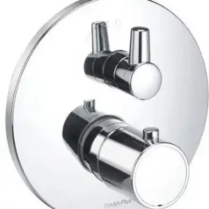 Heißes Angebot DIANA S200 UP-BRAUSE-THERMOSTAT MIT ABSPERRUNG Feinbauset, FlexxBoxx2, verchromt