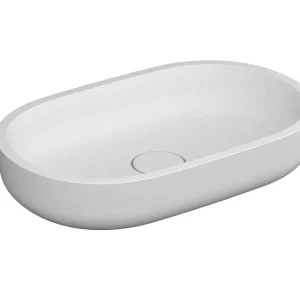 Begrenztes Angebot Aufsatzschale white V4 58x38cm oval MW weiss VIGOUR