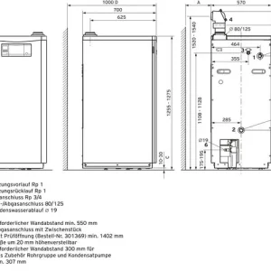 Vaillant Paket 2.61/3 ecoVIT VKK 186/5, VRC 700, VIH R 120/6 B, Abgas 0010029837 Aktuell