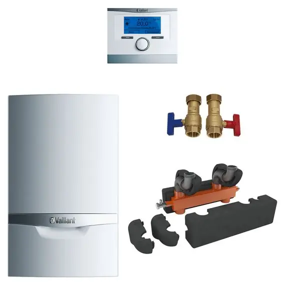 Vaillant Paket 1.138/2 ecoTEC plus VC 406/5-5, VRC 700/6, Installations-Set, E/H 0010029698 Zertifiziert