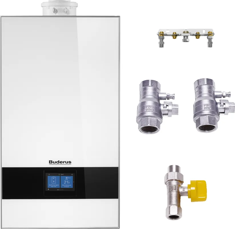 Buderus Gas-Brennwerttherme Logamax plus GB182i.2-25 W H, weiß 7739622505 Preisreduziert