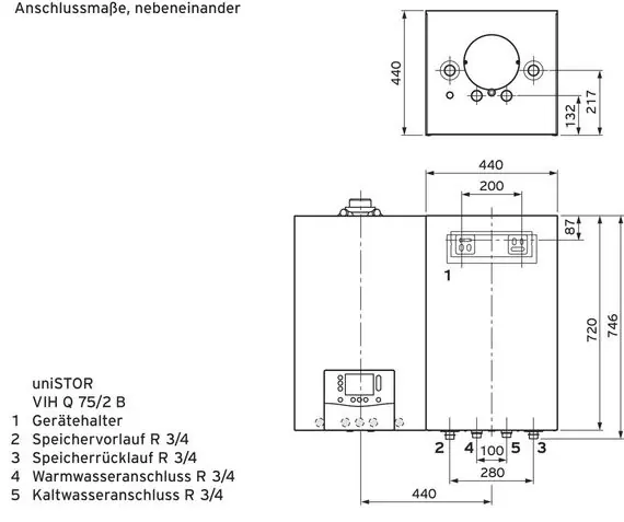 Vaillant Paket 1.652/2 ecoTEC plus VC 10 CS/1-5, VRC 710, VIH Q 75/2 B 8000013882 Meistverkauft