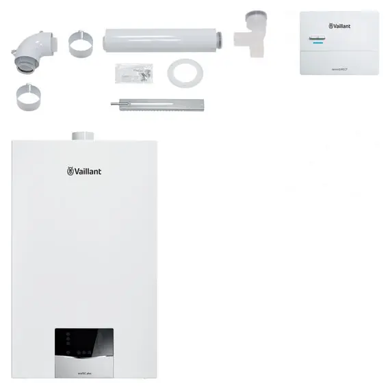 Vaillant Paket 1.651/2 ecoTEC plus VC 20 CS/1-5, VRC 710, Abgas flex 8000013881 Schneller Versand