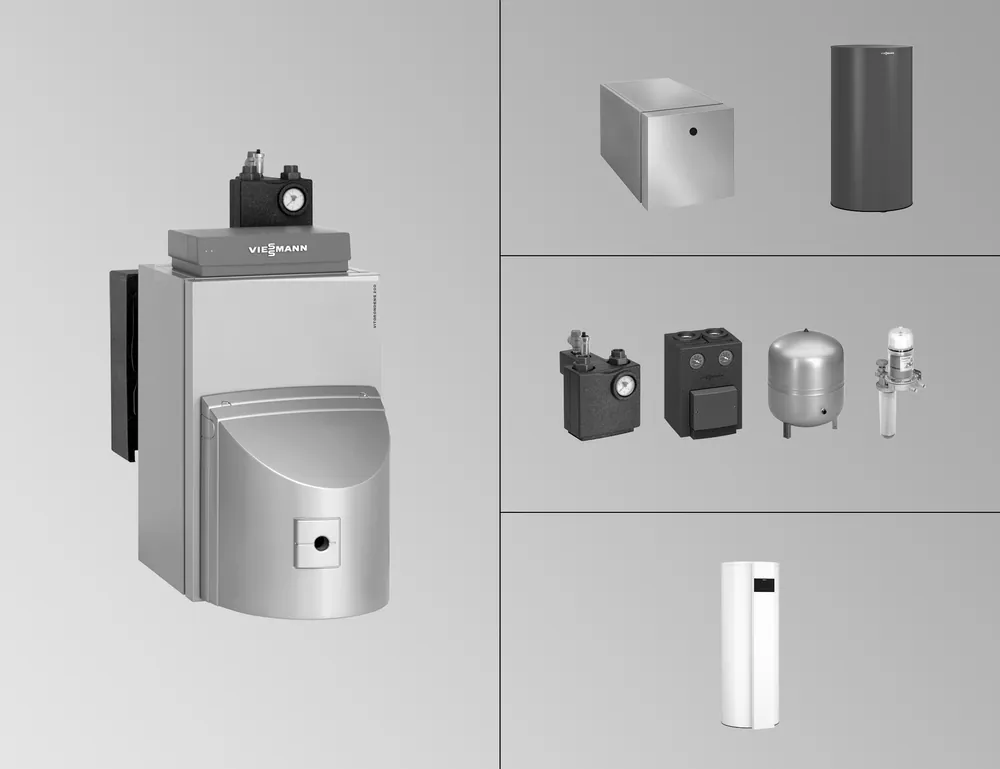 Viessmann Vitorondens 200-T Ölkessel 24,6kW, BR2A483, 160 L Vitocell 100-H, CHA BR2A483 Sale