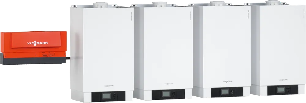 Viessmann Vitodens 200-W 240 kW, 4-Kesselanlage Gasthermen, Wandmontage, Reihe B2HAI64 Nur Für Kurze Zeit