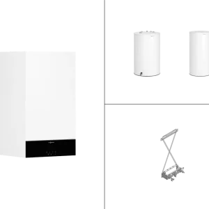 Direkt Vom Hersteller Viessmann Paket Vitodens 100-W B1KG 25kW Gaskombitherme mit Aussentemperatur Z030535