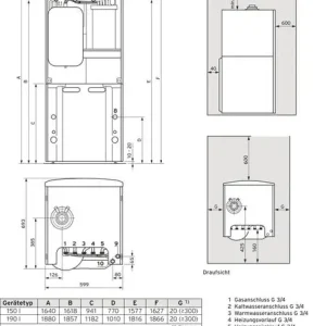 Solange Der Vorrat Reicht Vaillant Paket 1.430/2 auroCOMPACT VSC S 146/4-5 150 Liter, VRC 700, E/H 0010029758