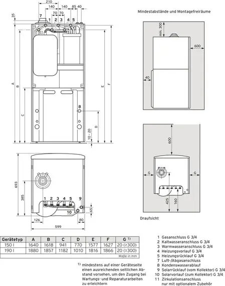 Solange Der Vorrat Reicht Vaillant Paket 1.430/2 auroCOMPACT VSC S 146/4-5 150 Liter, VRC 700, E/H 0010029758