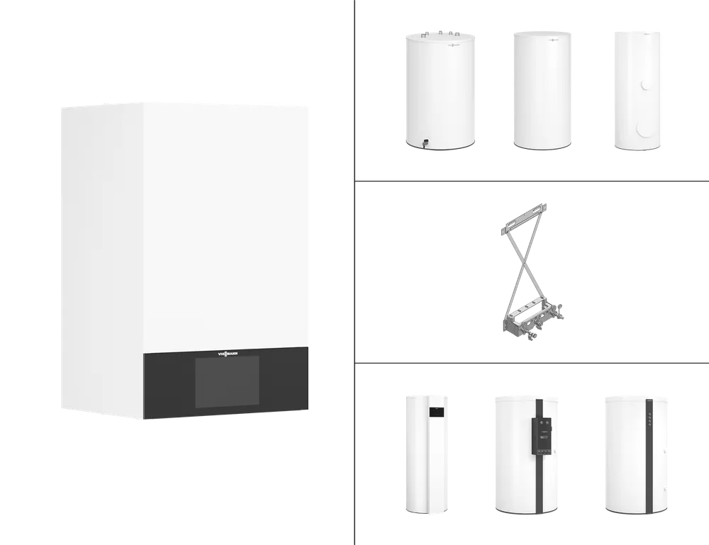 Viessmann Paket Vitodens 300-W B3HH 11 kW, 7″-Zoll Vitocell 100-V CVAB-A 160L Z029637 Jetzt Kaufen