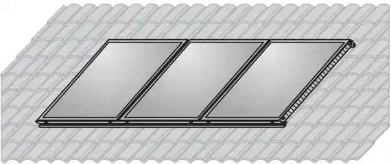Bestpreis Wolf Aluplus Aufdach-Montageset Hochkant, für 3 TopSon F3-1 / CFK-1, Biber 7701593