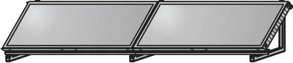 Wolf AluFlex-U Aufstellgerüst Querformat für zwei Kollektoren TopSon F3-1Q 2484086 Direkt Vom Hersteller