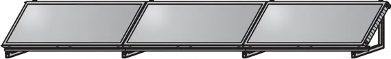 Wolf AluFlex-U Aufstellgerüst Querformat für 3 Kollektoren TopSon F3-1Q 2484087 Saisonangebot