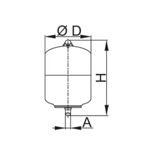 Wochenendangebot Viessmann Membran-Druckausdehnungsgefäß DD8, 8 Liter, 10,0 bar 9572217