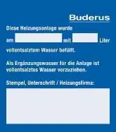 Online Kaufen Buderus Kennzeichnungsaufkleber VES Wasser 7747208668