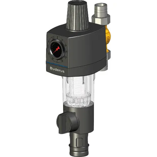 Buderus Logafix Feinfilterkombination mit Anschlussstück 3/4″, 63 mm Gehäuse 7738306433 Must-Have