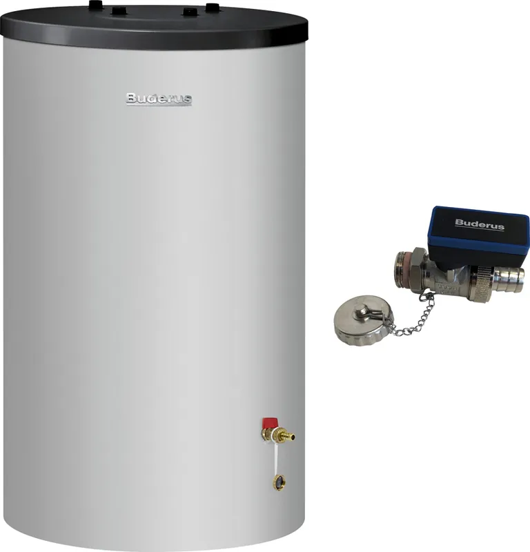 Mega-Angebot Buderus SP2, 120 Liter Pufferspeicher Logalux P120.5 S-B, inkl. KFE-Kugelhahn 1/2″ 7739619566