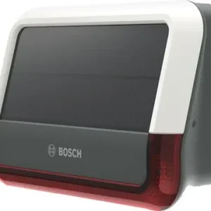 Buderus Bosch Smart Home Außensirene, Solar-Alarmsirene mit 100 dB, LED-Blinklicht 8750001471 Abverkauf