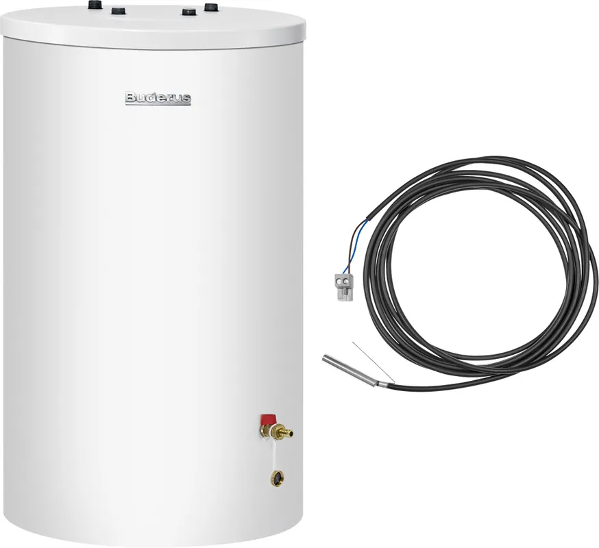 Buderus Warmwasserspeicher S120/5W, 120 Liter, Wärmetauscher, Speicherfühler NTC 7739622803 Top-Seller