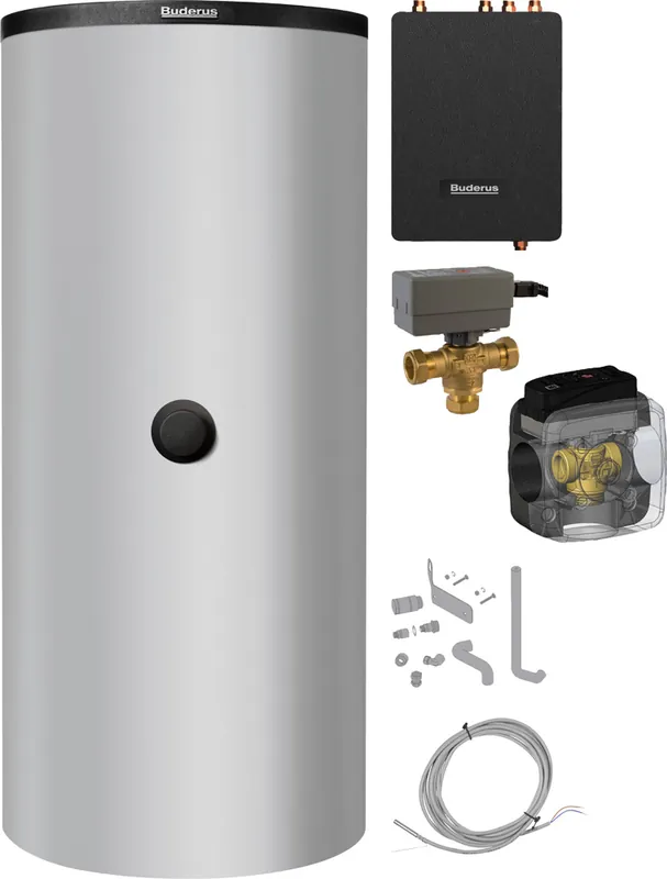 Buderus SP7, 1000 Liter Pufferspeicher PNRZ1000.6 ES-B, inkl. Frischwasserstation FS20/2 7739619580 Heißes Angebot