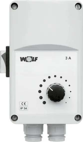 Preiswert Wolf Stufenloser Drehzahlregler, 230 V / 50 Hz, max. Schaltstrom 3,0 A 2701062