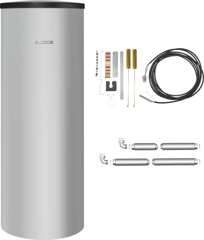 Buderus Warmwasserspeicher SU200.5 S-A, 200 Liter, Verbindungsleitung, Fühler-Set, für GB192 7739622530 Schnäppchen