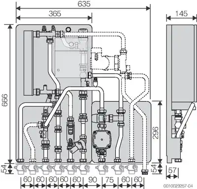 Buderus WS160.3-35 E Logamax kompakt Wohnungstation mit Zubehör MAPL, Modul gem. Heizkreis 7739624165 Preisknaller