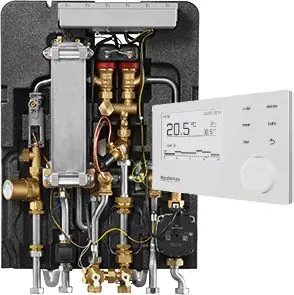 Buderus WS170-35 UME-RC310, Logamax kompakt Wohnungsstation, 35 kW, gem. HK, UP 7739615401 Preiswert