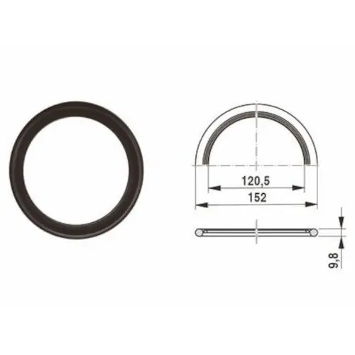 Abverkauf Buderus Dichtring 120x152x10mm 63043454