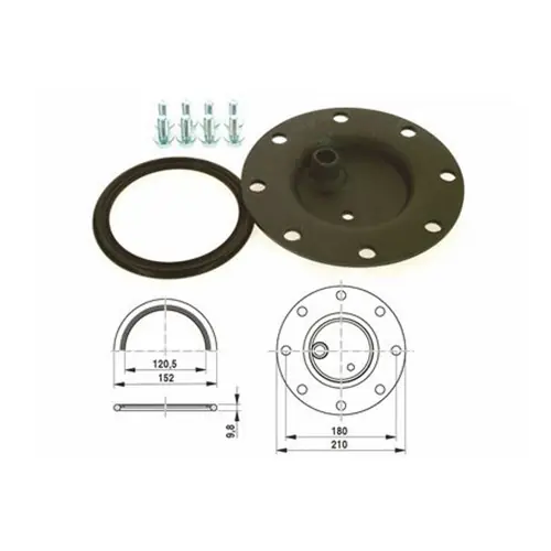 Buderus Handlochdeckel SF/ST/SU thermogl, D210mm mit 3/4" Muffe 7735500186 Heißes Angebot