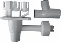 Highlight Buderus Ablauftrichter-Set, Siphon mit Ausblasleitung und Rosette 7719000763