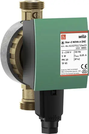 Meistverkauft Viessmann Wilo Star Z NOVA A Trinkwasser-Zirkulationspumpe, RP 1/2″, 138 mm, PN 10 7439077