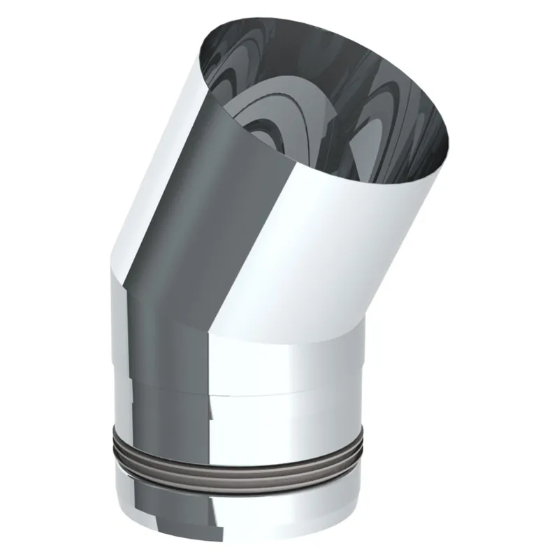 Top-Angebot Jeremias PELLET-LINE Winkel 30° Edelstahl unlackiert Ø 100 mm