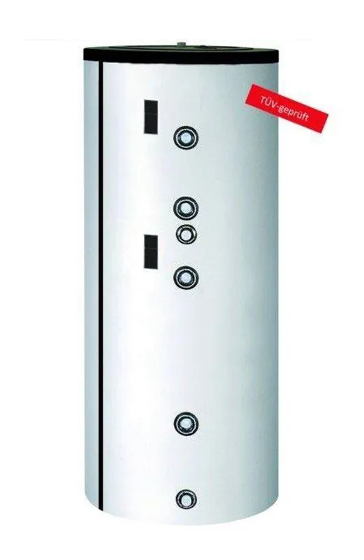 Markenware Solar Brauchwasserspeicher 500 l mit Folienmantel und zwei Heizregistern