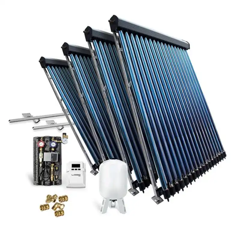 Solar-Paket Röhrenkollektor HP22 14,44 m² für Schrägdach Aktuell