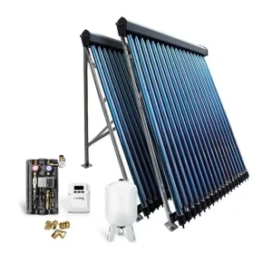 Solar-Paket Röhrenkollektor HP22 7,22 m² für Flachdach Rabatt