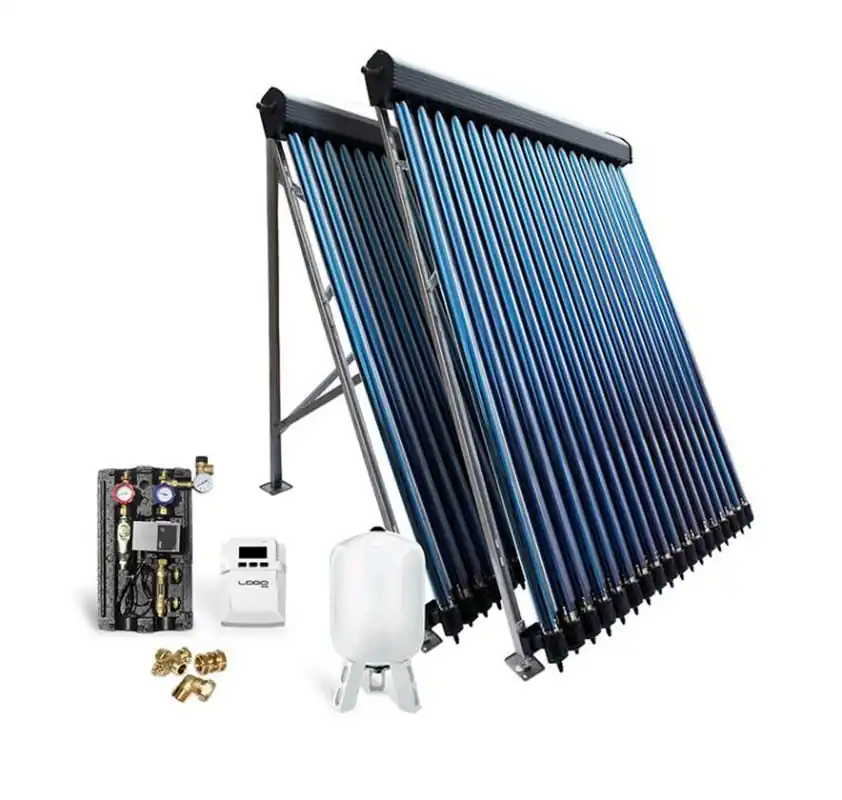Solar-Paket Röhrenkollektor HP22 7,22 m² für Flachdach Rabatt