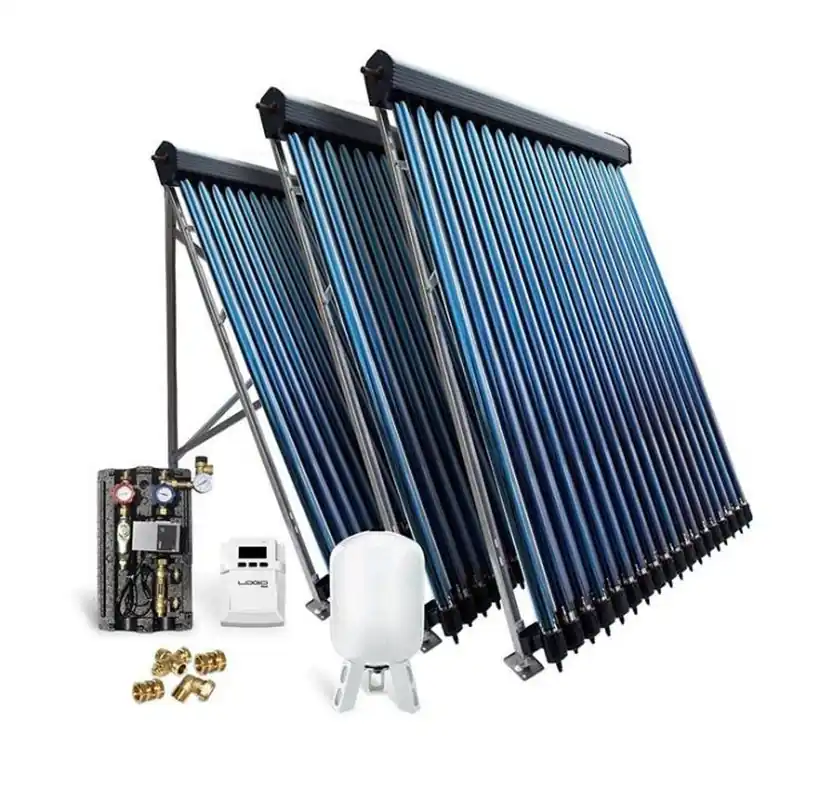 Solar-Paket Röhrenkollektor HP30 14,67 m² für Flachdach Finale Aktion