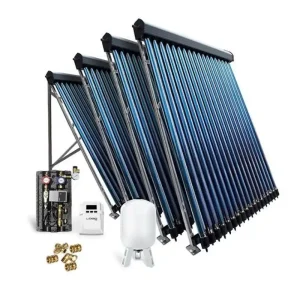 Mega-Angebot Solar-Paket Röhrenkollektor HP30 19,56 m² für Flachdach