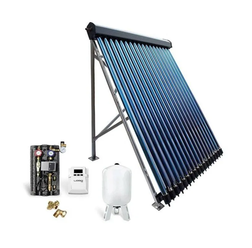 Solar-Paket Röhrenkollektor HP30 9,78 m² für Flachdach Beliebt